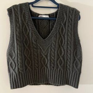 Zara Gray Sweater Vest